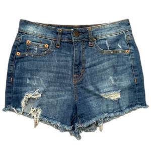 Aeropostale High Waisted Midi Shorts Size 0